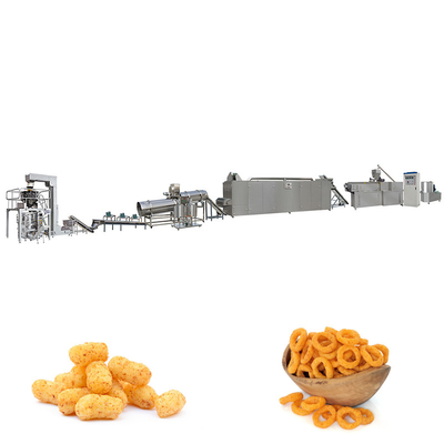 Puffed Corn Snack Food Production Line 100 - 150kg/H