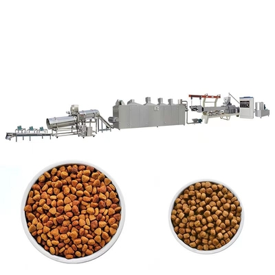 Extrusion Dry Pet Feed Production Line Food Grade Stainless Steel