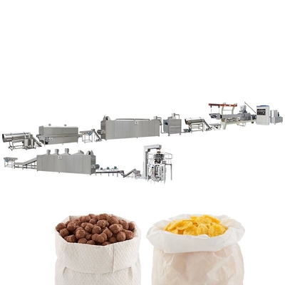 Corn Puff Snacks Food Breakfast Cereal Production Line Extrusion