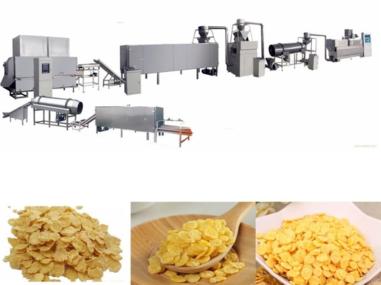 Puff Corn Flake Making Machine Large Capacity 500 - 1000 Kg/H