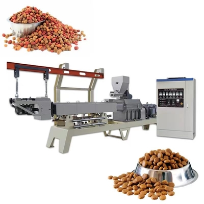 Twin Screw Extruder Pet Dog Food Grinding Machine Stainless Steel 304