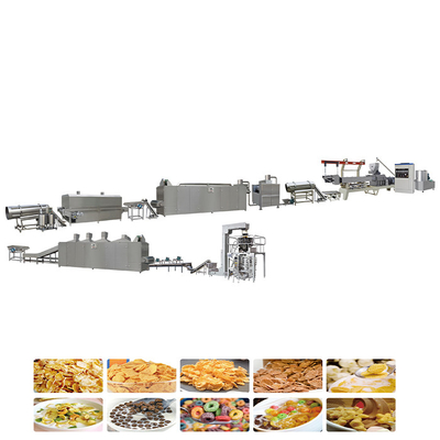 304 SS Corn Flakes Processing Breakfast Cereal Production Line MT65 MT85