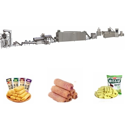 MT-70C Corn Puff Production Line Inflated Food Double Screw Extruder