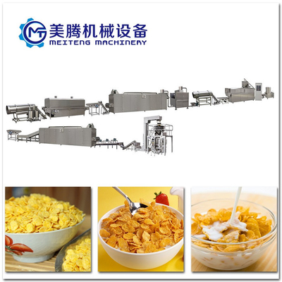 380V 50hz 3PHASE Corn Flaker Breakfast Cereal Making Machine 150kg/H