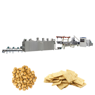 45kw Stainless Steel Soya Protein Chunks Extruder Machine 200kg/H
