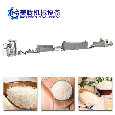 120KW Twin Screw Extruder Artificial Rice Processing Line 6000kg
