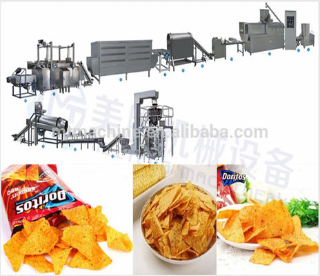 150kg/H Corn Tortilla Chips Processing Line Silk Road65 Silk Road70 70C