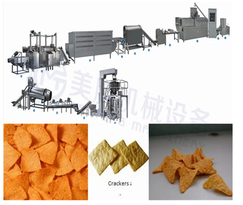 Automatic Doritos Linear Tortilla Chips Making Machine Big Capacity