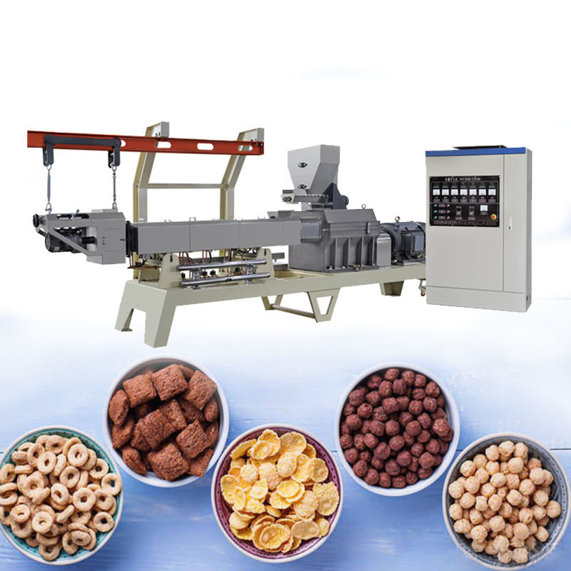 Automatic Kellog Corn Flakes Processing Line Turnkey Breakfast Cereal