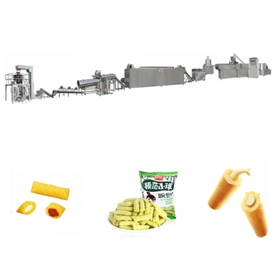 Full Automatic 380v Corn Puff Making Machine Operate Flexibly