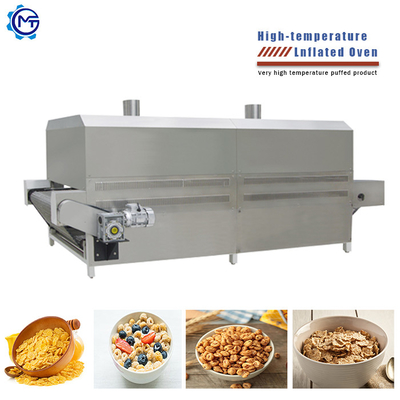 Multifunctional Corn Flakes Breakfast Cereal Production Line 90kw