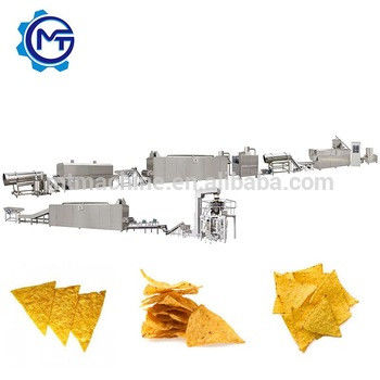 Silk Road Corn Chips Production Line Chips Extruding Machine 380V 50HZ 3PHASE