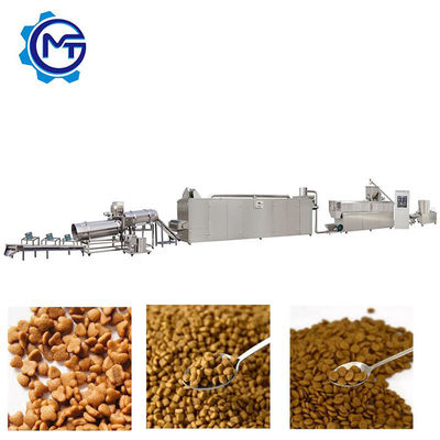 45kw Pet Food Processing Line Double Screw Extruder Machine Silk Road65