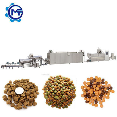 45kw Pet Food Processing Line Double Screw Extruder Machine Silk Road65