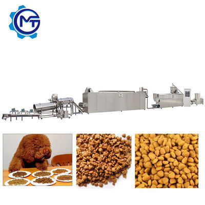 45kw Pet Food Processing Line Double Screw Extruder Machine Silk Road65