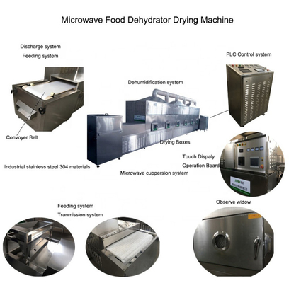 3d Sterilizer Microwave Drying Machine 5000*710*2000mm