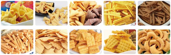 30kw Puffed Snack Food Processing Line Machine 150kg/H 1 30kw Puffed Snack Food Processing Line Machine 150kg/H 1